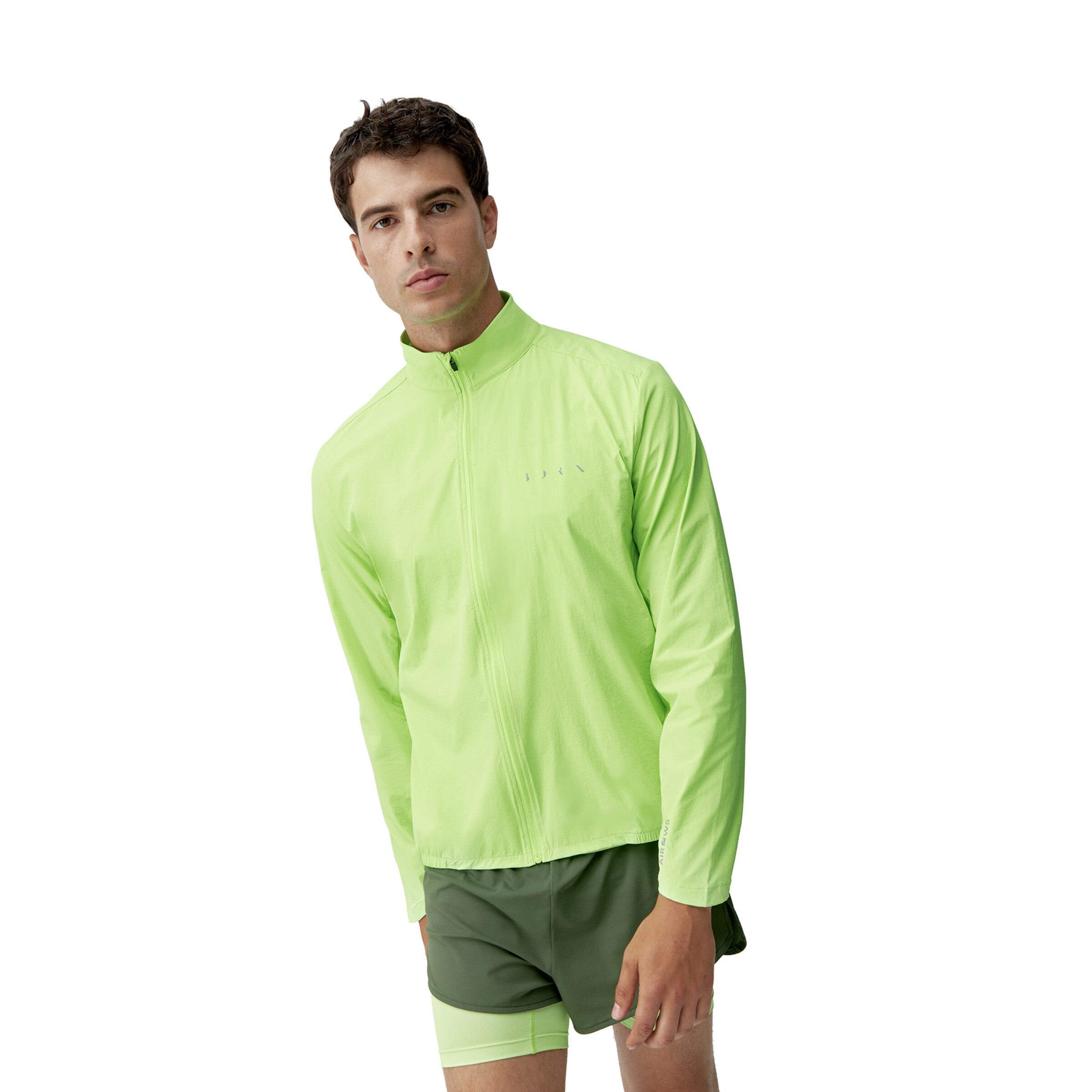 Veste mi-saison 'Nyasa' Born Living Yoga en vert : devant