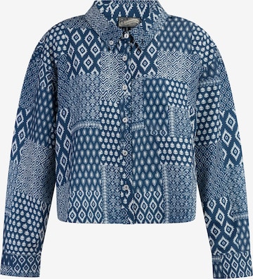 DreiMaster Vintage Blouse in Blauw: voorkant