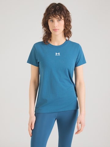UNDER ARMOUR - Camiseta funcional en azul: frente