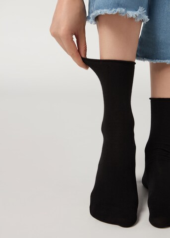 CALZEDONIA Socken in Schwarz: Vorderseite