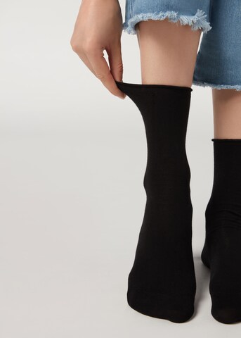 CALZEDONIA Socks in Black: front