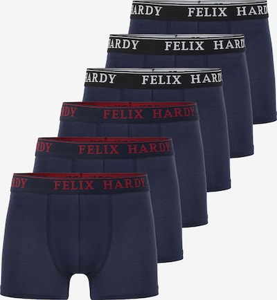 Boxer trumpikės iš Felix Hardy, spalva – tamsiai mėlyna / kraujo spalva / balta, Prekių apžvalga