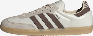 Baskets basses 'SAMBA' ADIDAS ORIGINALS en blanc : devant
