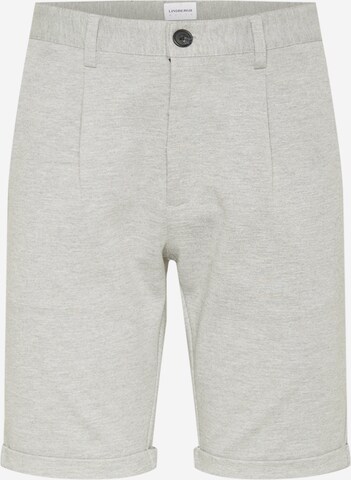 Lindbergh Regular Pleat-Front Pants in Grey: front