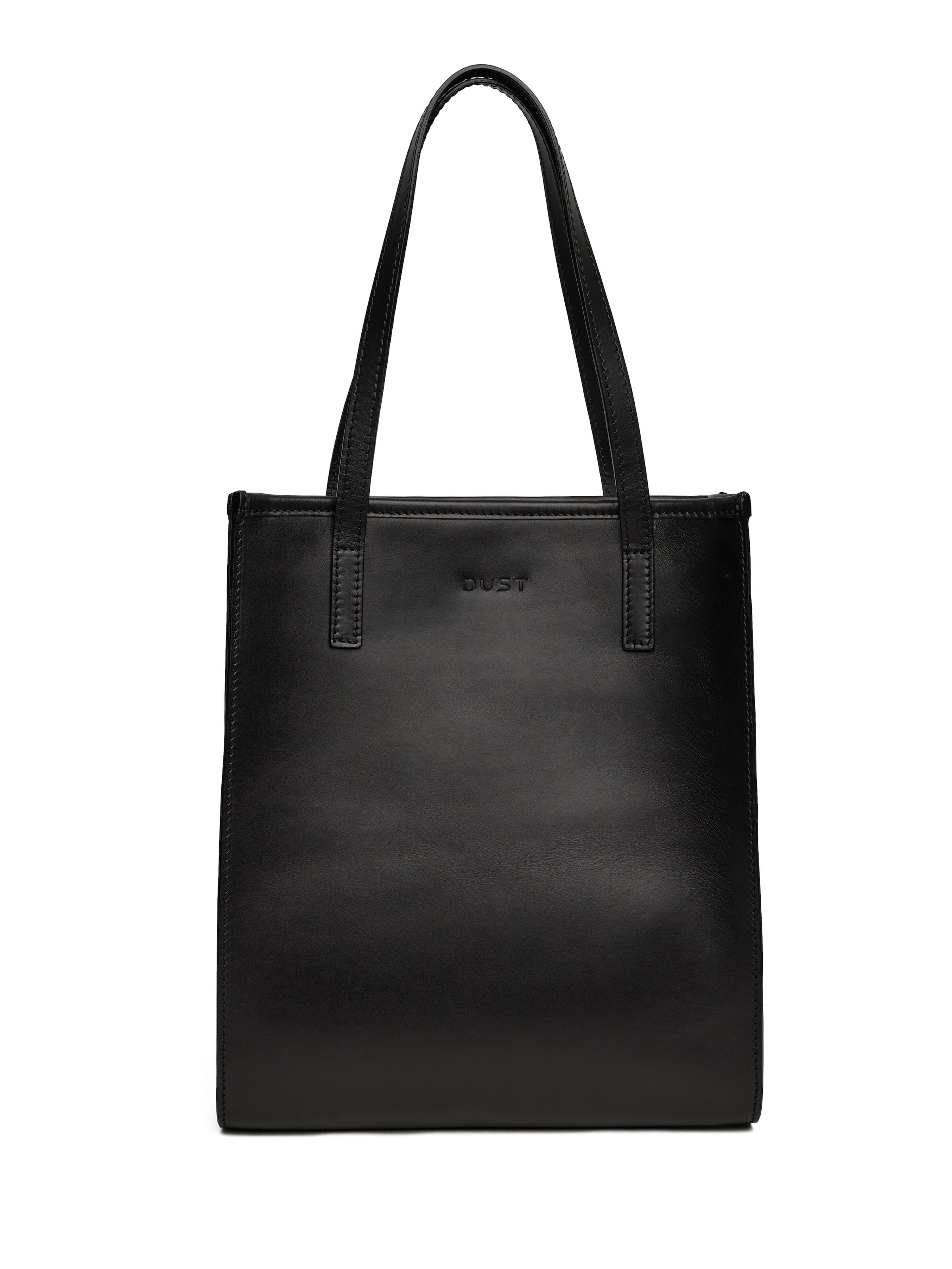 THE DUST COMPANY Shopper 'Leather Tote Black The Hamptons Collections' in Black: front