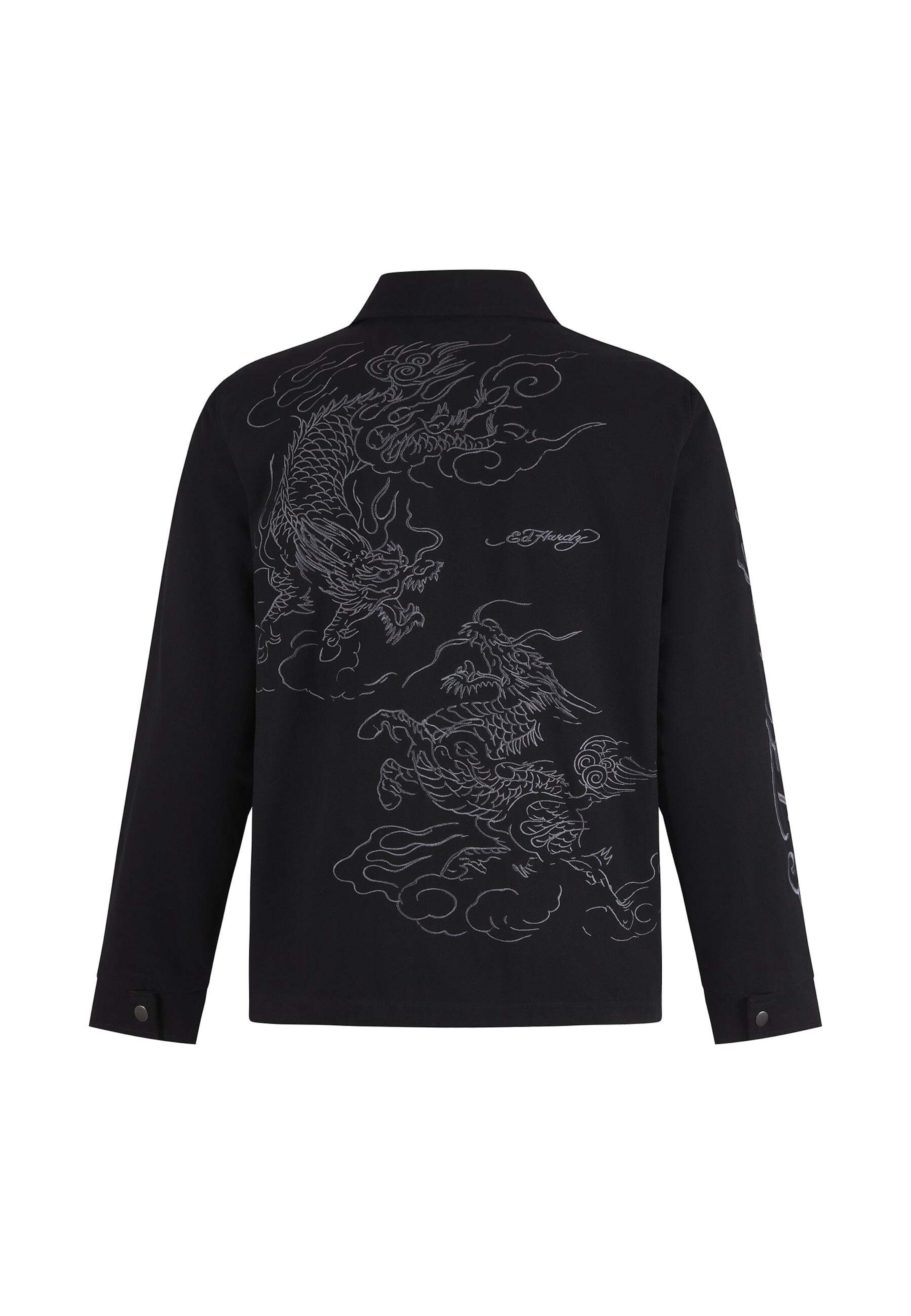Ed Hardy Janker-takki värissä musta: etupuoli