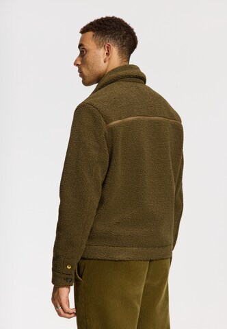 Shiwi Fleece jas in Groen