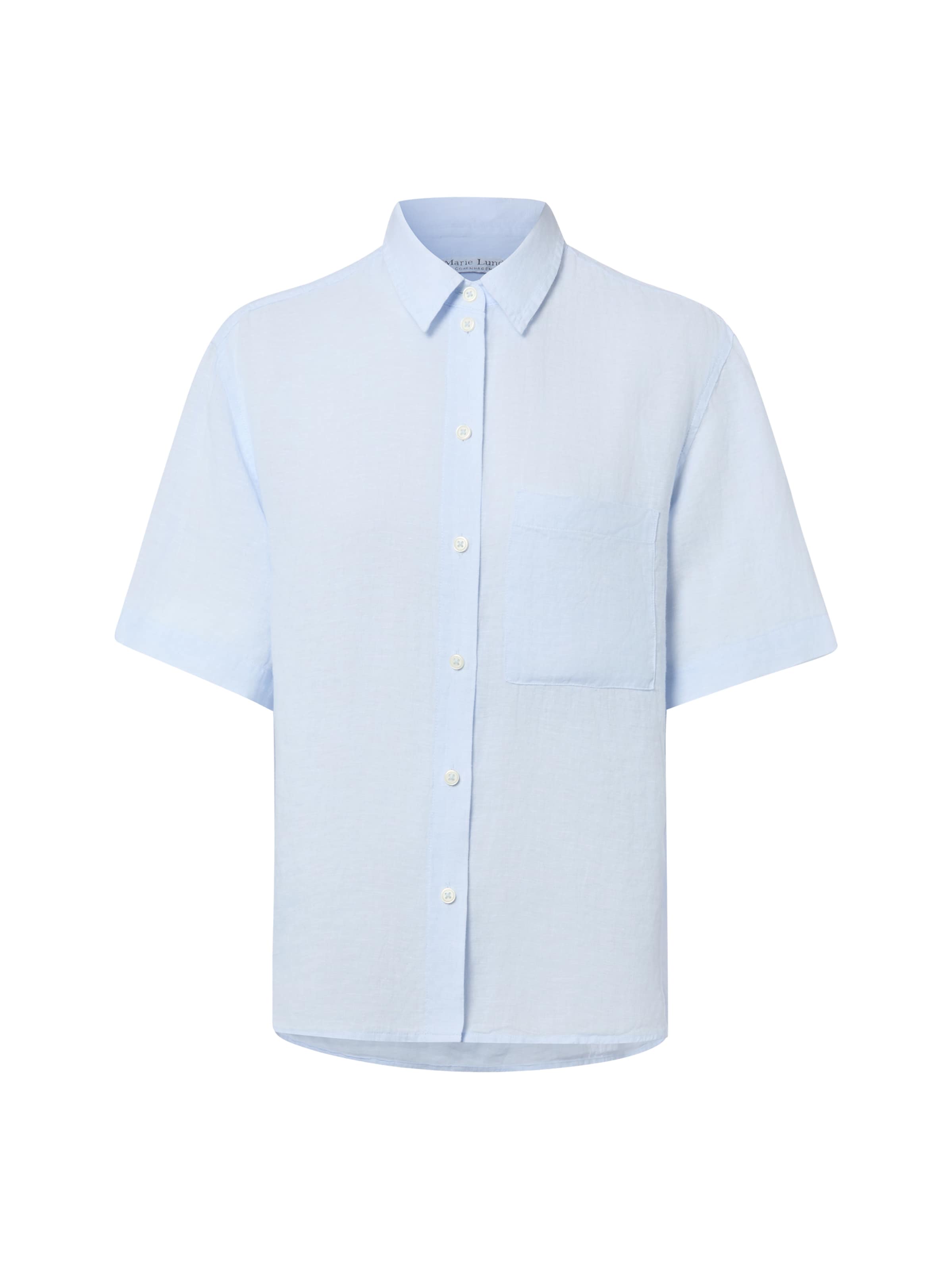 Marie Lund Blouse 'Ida' in Blauw: voorkant