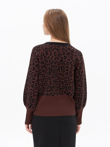Passioni Knit Cardigan in Brown