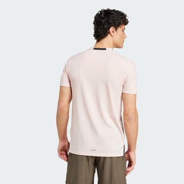 ADIDAS PERFORMANCE - Camisa funcionais 'Designed for Training Workout' em rosa