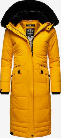 NAVAHOO Χειμερινό παλτό 'Fahmiyaa' σε κίτρινο: μπροστά