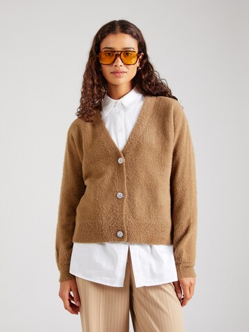 ONLY Knit Cardigan 'ONLELLA' in Brown: front