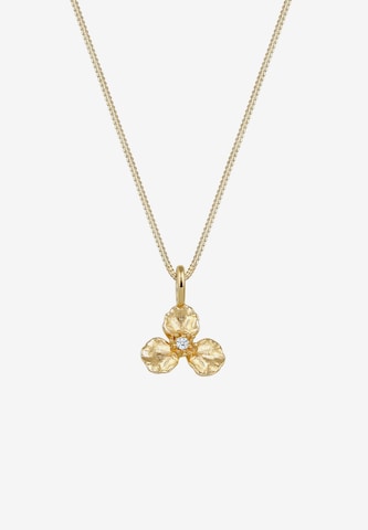 Elli DIAMONDS Necklace 'Blume' in Gold
