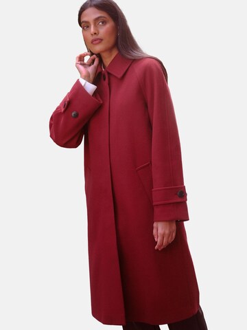 love & roses Between-Seasons Coat in Red: front