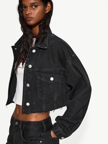 Bershka Between-season jacket in Black
