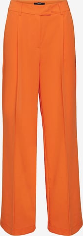VERO MODA Pleated Pants 'Zelda' in Orange: front