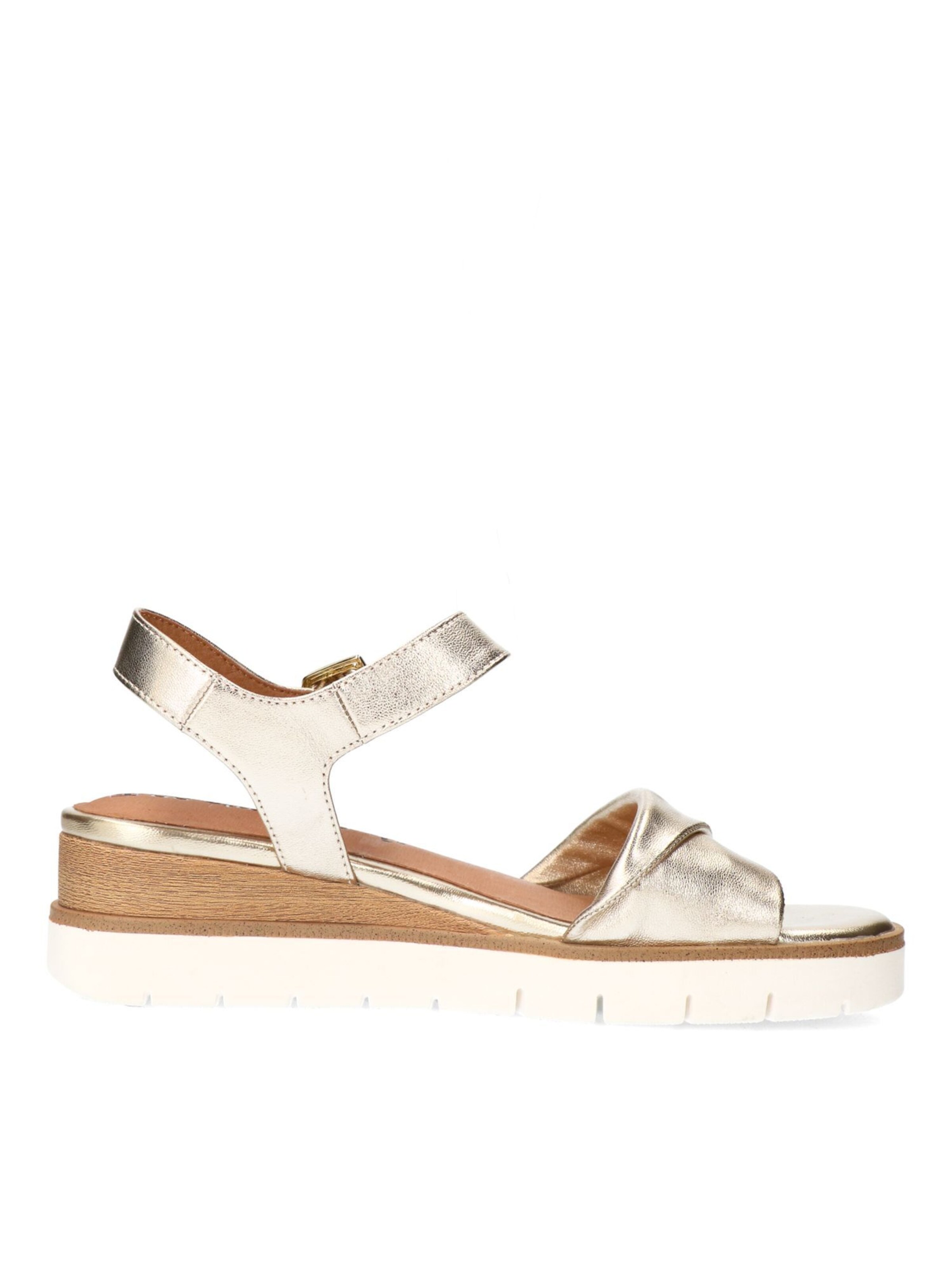 Sandales no stress en or