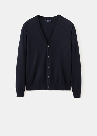 MANGO MAN Knit Cardigan 'Willyc' in Blue