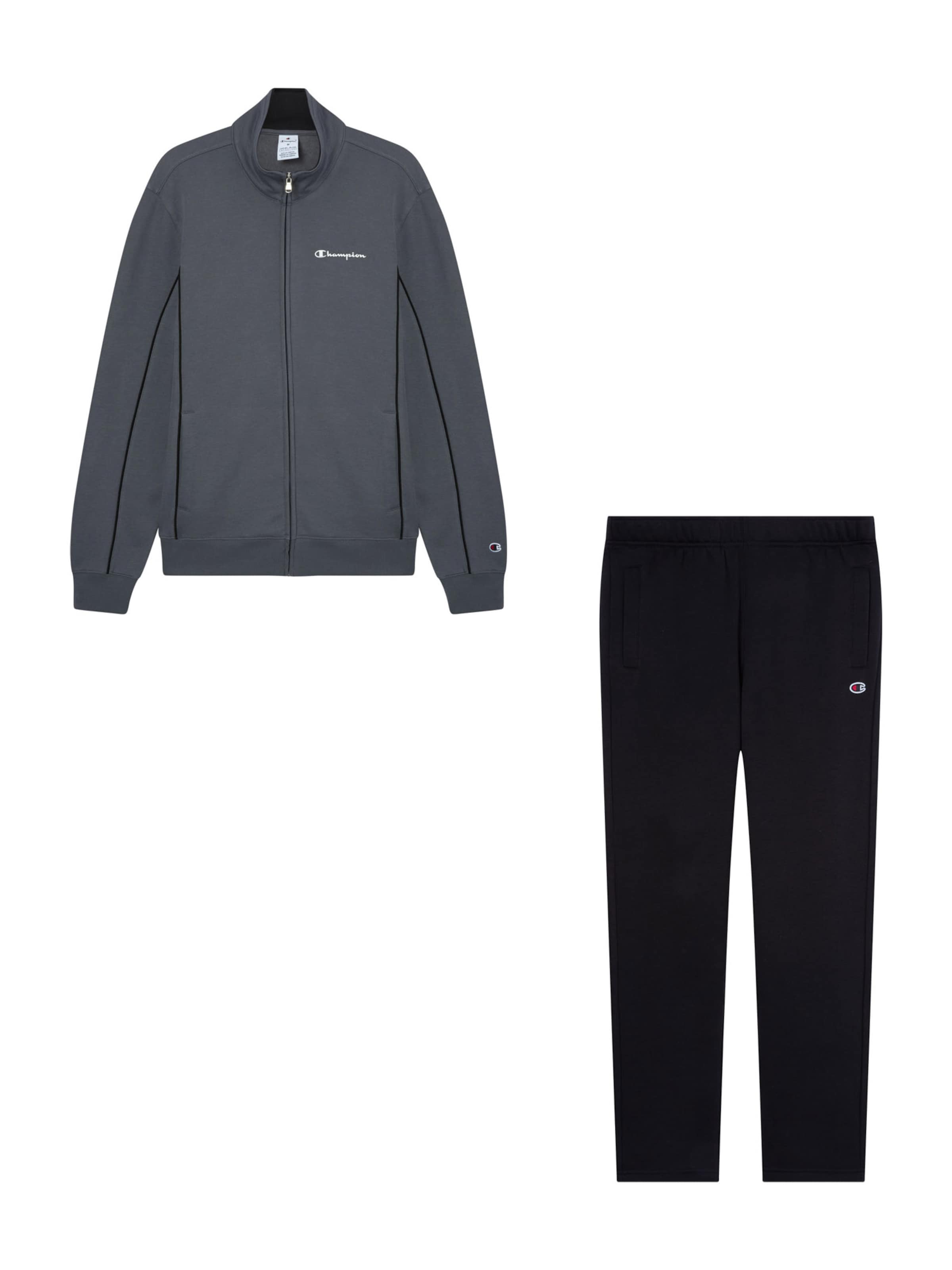 Champion Authentic Athletic Apparel Sweat suit in Black: front