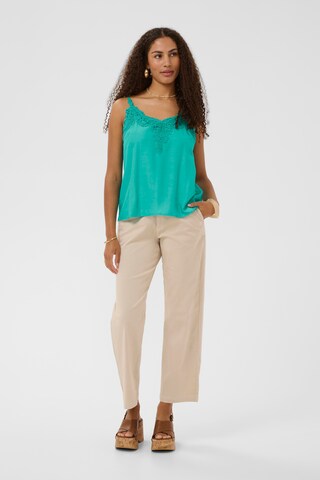 Cream Top in Blau
