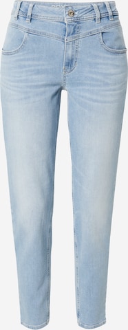 TAIFUN Tapered Jeans in Blauw: voorkant