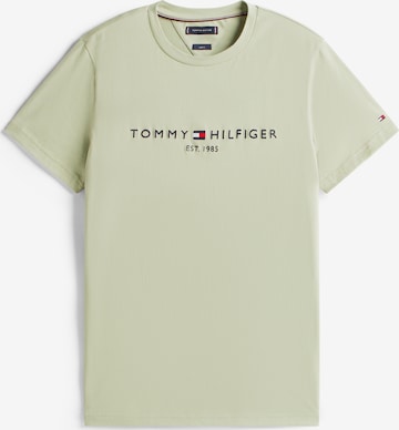 T-Shirt TOMMY HILFIGER en vert : devant