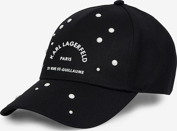 juoda Karl Lagerfeld Kepurė 'Rue St-Guillaume': priekis