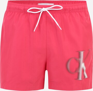 Calvin Klein Swimwear Plavecké šortky – pink: přední strana