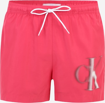 Calvin Klein Swimwear - Bermudas en rosa: frente