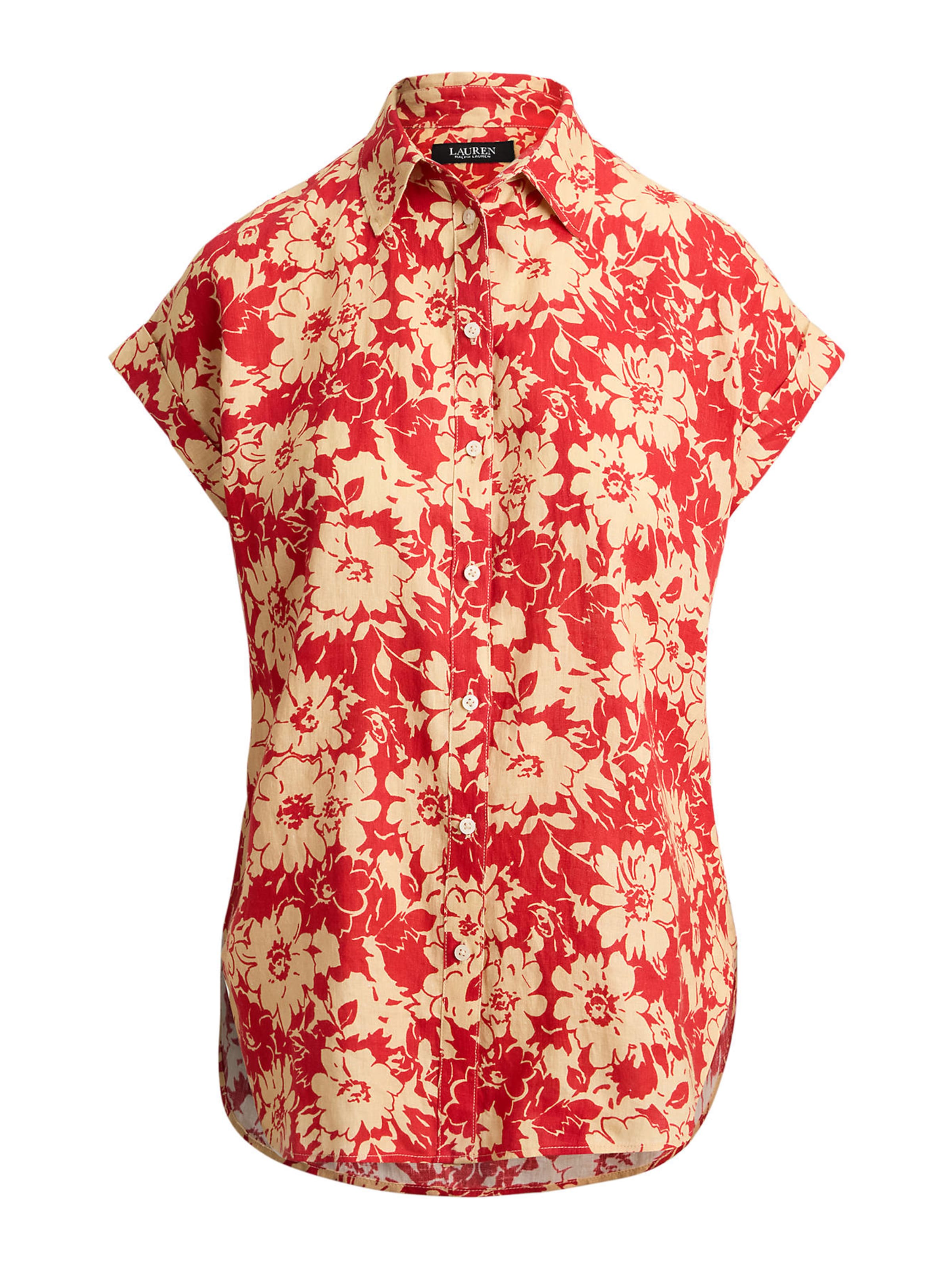 Chemisier Lauren Ralph Lauren Petite en rouge : devant