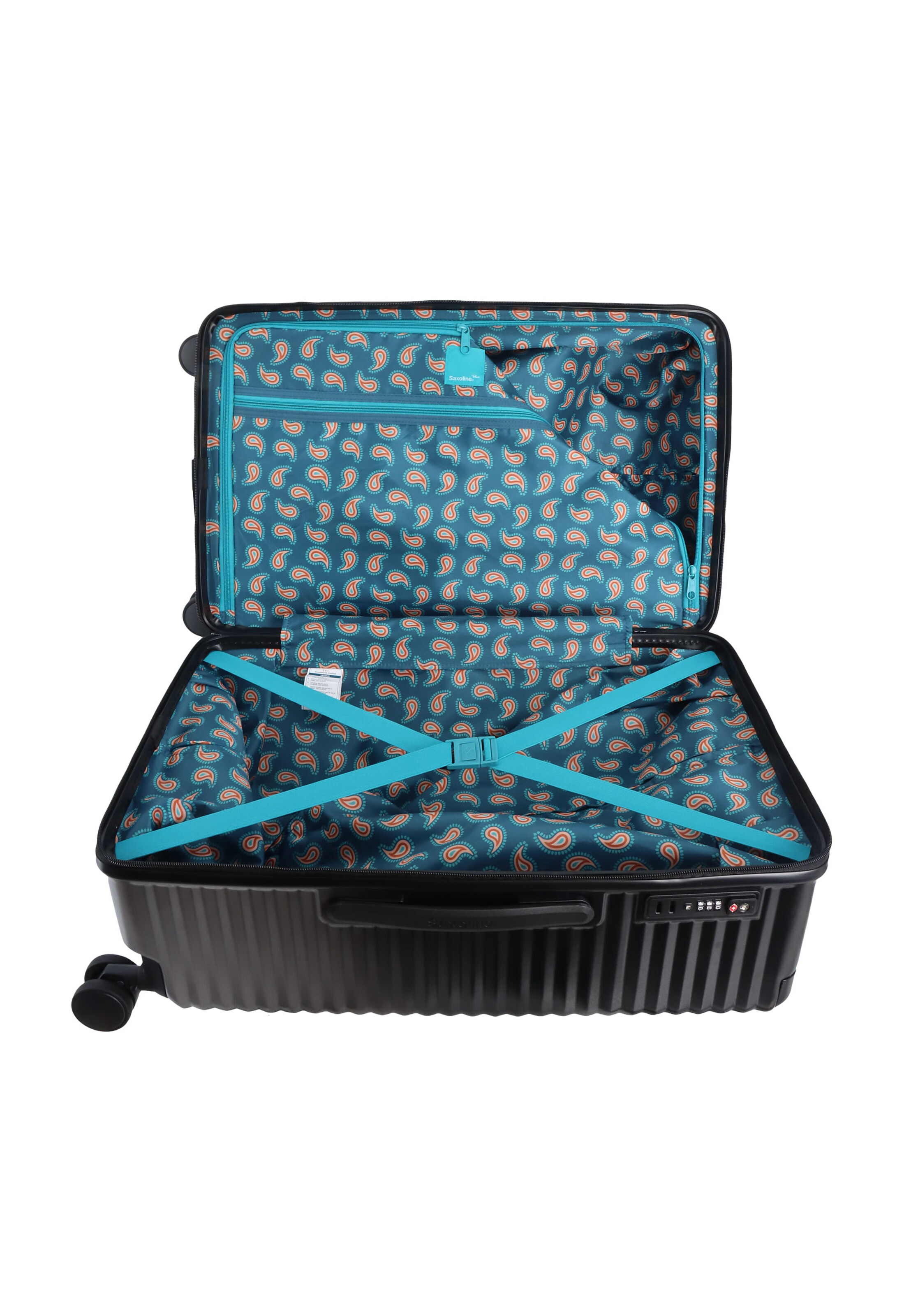 Saxoline Suitcase 'Elite Trunk' in Black