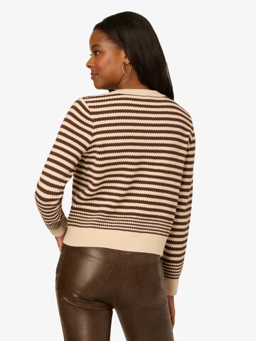 Adrianna Papell Knit Cardigan in Brown