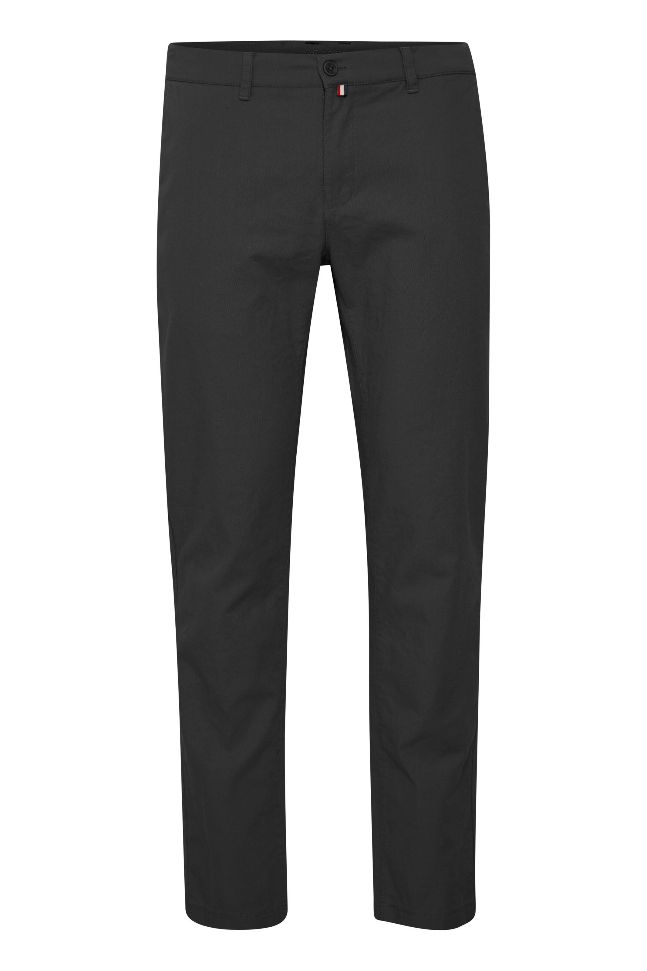 FQ1924 - Calças chino 'Snorre' em preto: frente