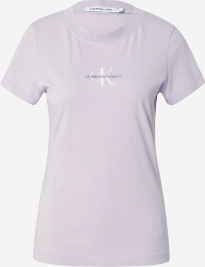 Calvin Klein Jeans T-Shirt in dunkelgrau / helllila / weiß, Produktansicht