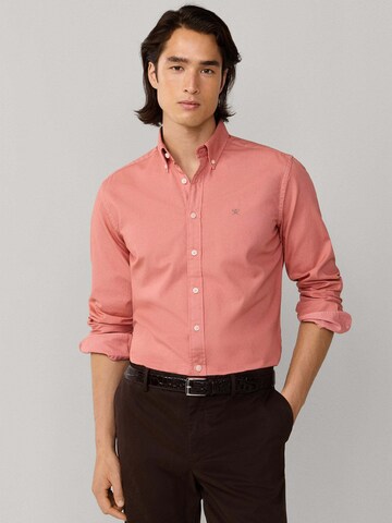 Hackett London Regular Fit Hemd 'Ess' in Rot