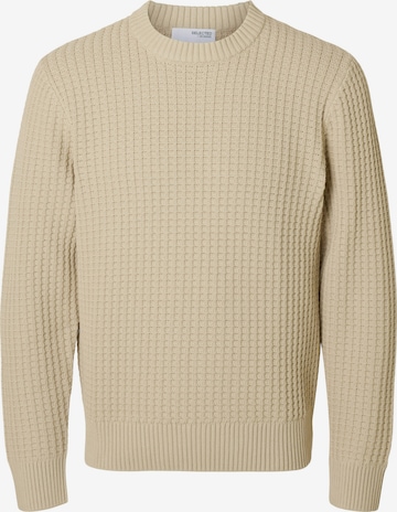 SELECTED Neulepaita 'SLHTOM' värissä beige: etupuoli