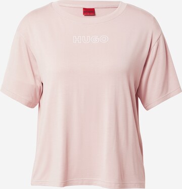 HUGO Nattskjorte 'UNITE' i rosa: forside
