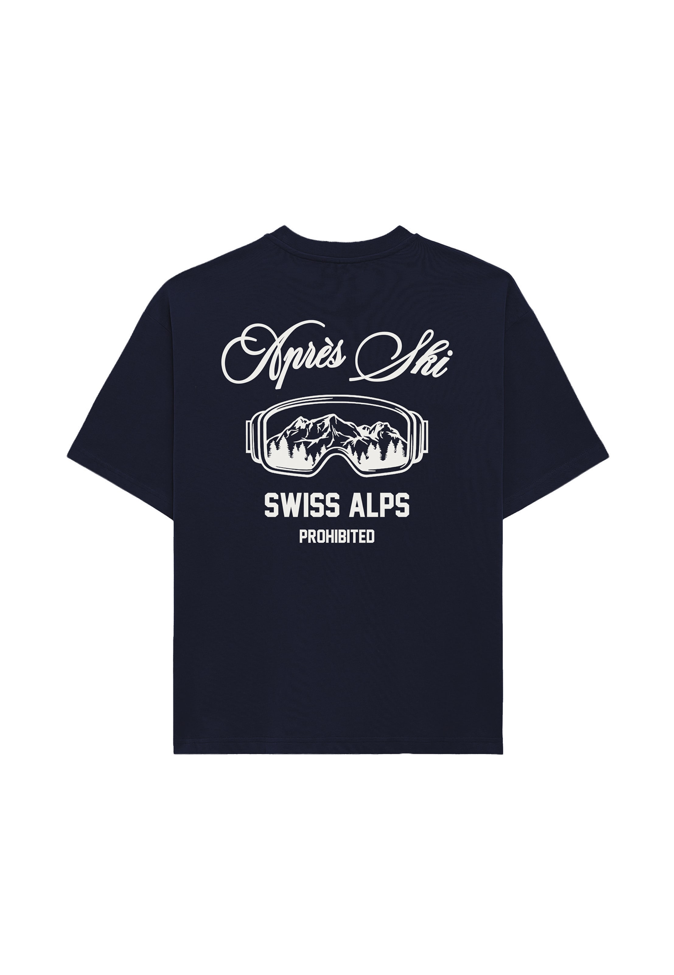 Prohibited - Camisa 'Après Ski' em azul: frente