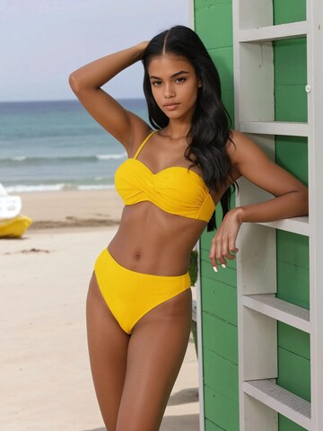 Lady Etna Push-up Bikini 'Alice-26/G 040' w kolorze żółty
