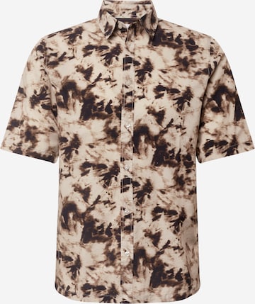 Samsøe Samsøe Regular fit Button Up Shirt 'Taro' in Beige: front