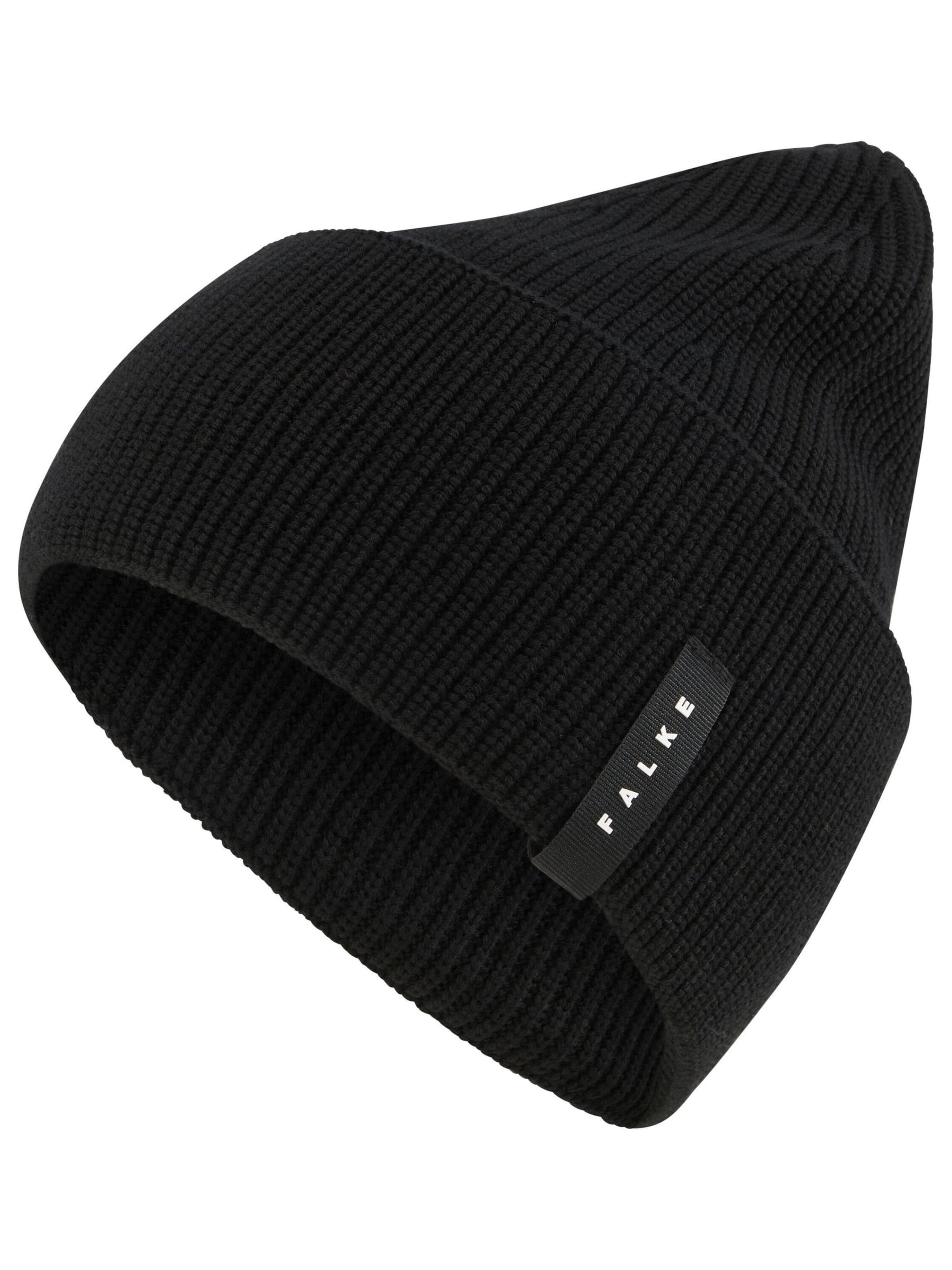 FALKE Beanie in Black: front