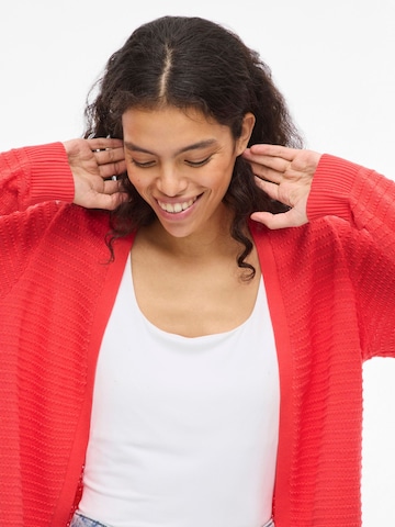 Cardigan 'VILollo' VILA en rouge