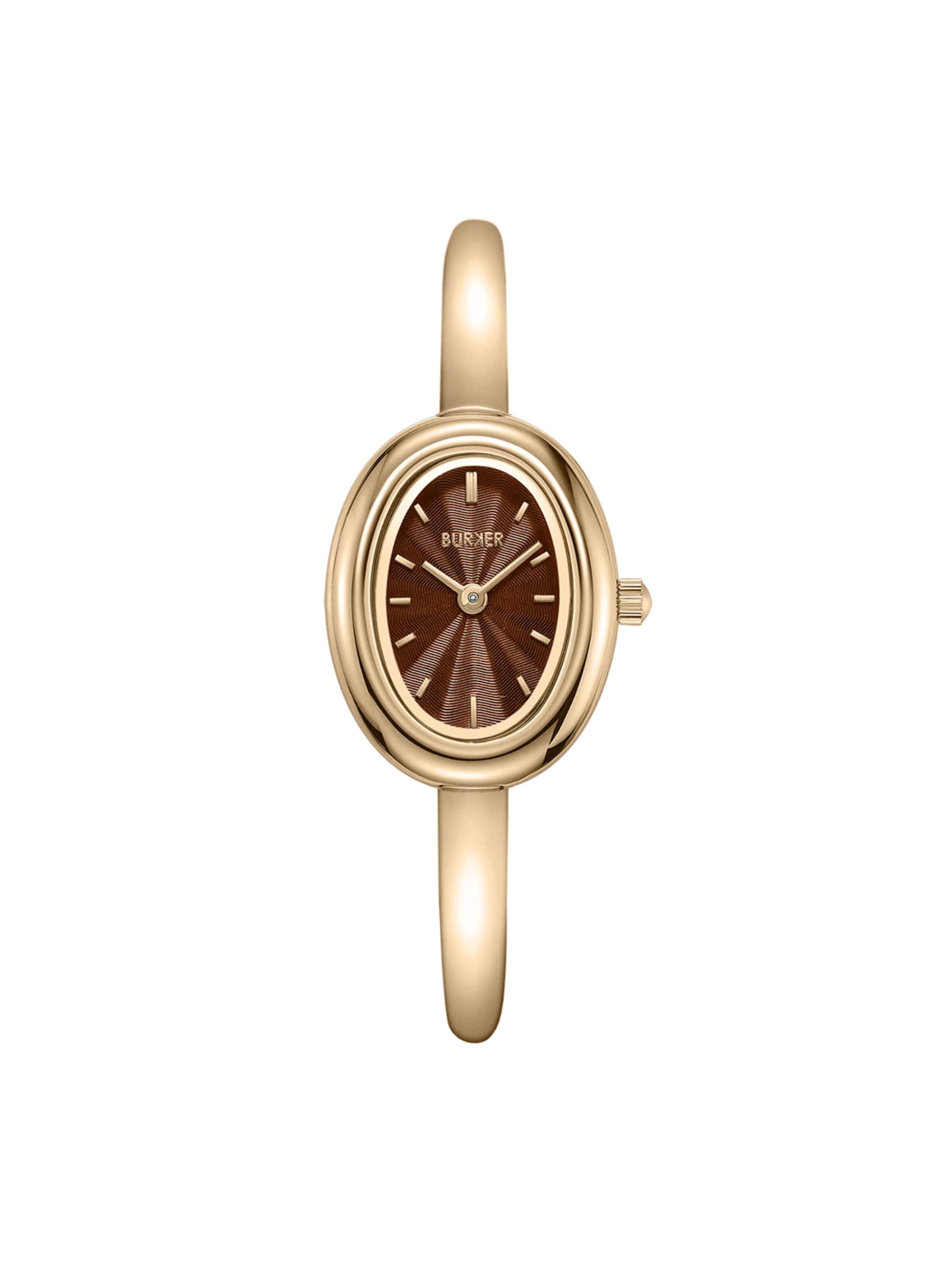 BURKER Watches Analoog horloge 'Diana' in Bruin: voorkant