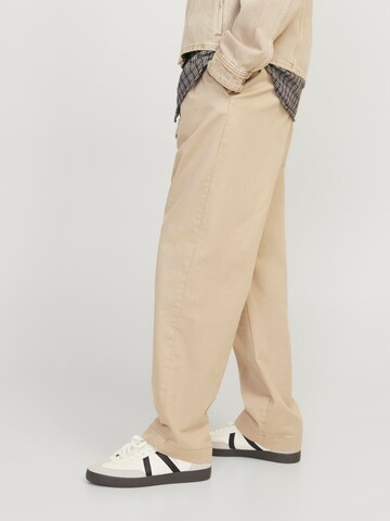 Loosefit Pantalon à pince 'Karl Lawrence' JACK & JONES en beige