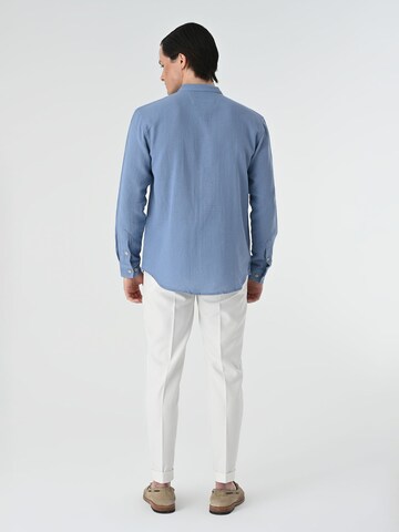 Antioch Comfort fit Button Up Shirt in Blue