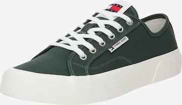 Tommy Jeans Низкие кроссовки в Зеленый: спереди