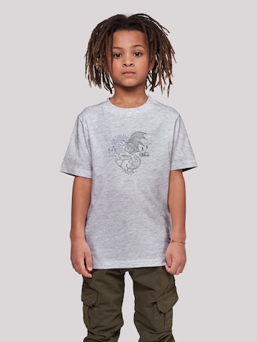 T-Shirt F4NT4STIC en gris : devant