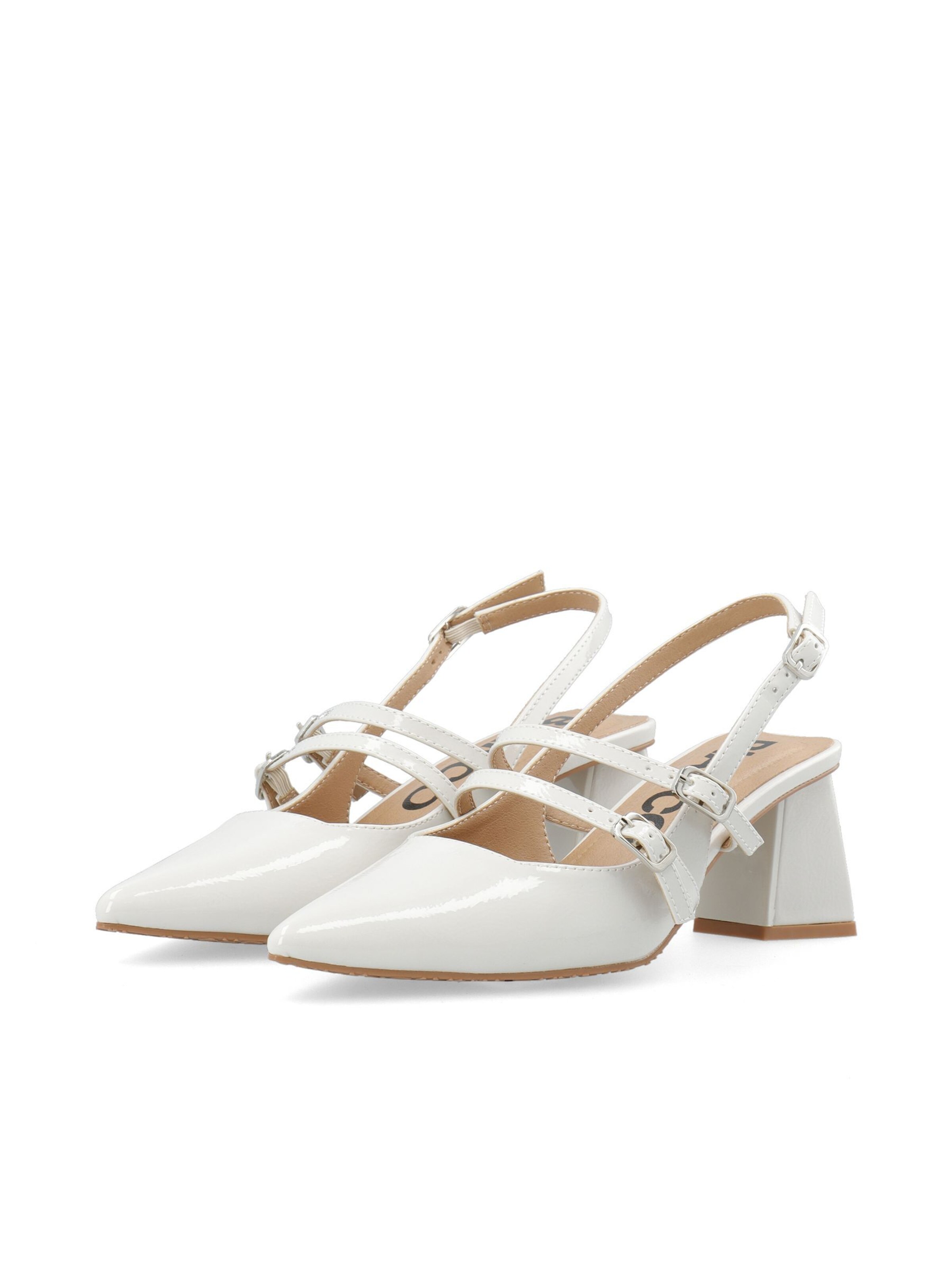 Bianco - Zapatos destalonado 'Maralyn' en blanco