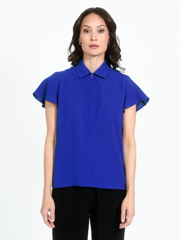 Jascha Stockholm Bluse 'Olive' i blå