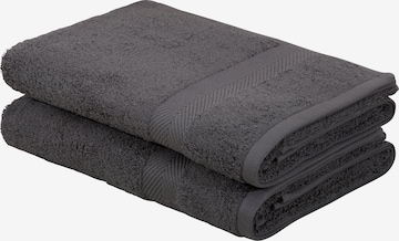 HOME AFFAIRE Shower Towel in Grey: front